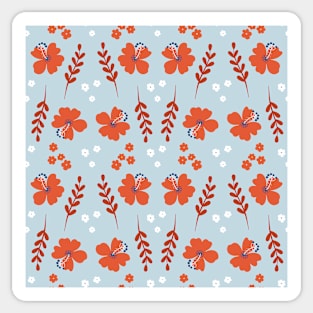 Beautiful Summer floral print Sticker